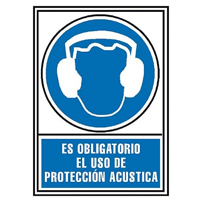 ARCHIVO 2000 Señalización - Es obligatorio el uso de protección acústica