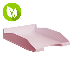 ARCHIVO 2000 Bandeja de correspondencia sostenible Ecogreen, A4, rosa pastel