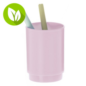 ARCHIVO 2000 Cubilete portalápices sostenible Ecogreen, rosa pastel