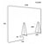 ARCHIVO 2000 Mampara de separación para escritorios y mesas de oficina, 100 (an) x 75 (alt) cm - 2