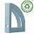 ARCHIVO 2000 Revistero sostenible Ecogreen, 80 x 320 x 250 mm, azul pastel - 2