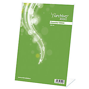 ARCHIVO200 Archivo 2000 Présentoir de document vertical incliné format A4 - Transparent (lot de 3)