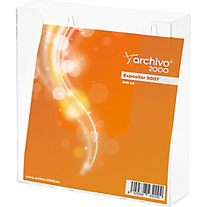 ARCHIVO200 Archivo 2000 Présentoir de table vertical format A5 transparent - 1 Case (lot de 3) ARCHIVO200 Archivo 2000 Présentoir de table vertical format A5 transparent - 1 Case (lot de 3)