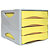 ARDA Cassettiera Keep Colour Pastel - 25 x 32 cm - cassetti 5 cm - grigio/giallo - 3