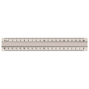 ARDA Doppio decimetro con impugnatura lunga Profil, Alluminio anodizzato, 20 cm, Grigio ARDA Doppio decimetro con impugnatura lunga Profil, Alluminio anodizzato, 20 cm, Grigio