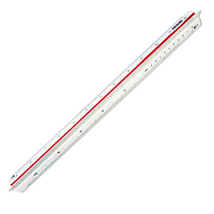 ARDA Scalimetro Isoteck - 30cm - per arredamento - scale 1:20-25-50-75-100-125 ARDA Scalimetro Isoteck - 30cm - per arredamento - scale 1:20-25-50-75-100-125