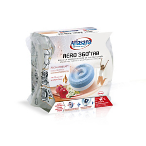 Ariasana Aero 360° Aromaterapia Ricarica Universale in Tab profumata per Sistema Assorbiumidità, Energia Fruttata, 450 g Ariasana Aero 360° Aromaterapia Ricarica Universale in Tab profumata per Sistema Assorbiumidità, Energia Fruttata, 450 g