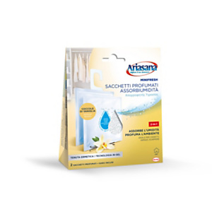 Ariasana Minifresh Sacchetti profumati Assorbiumidità, Coccole di Vaniglia (confezione 2 pezzi) Ariasana Minifresh Sacchetti profumati Assorbiumidità, Coccole di Vaniglia (confezione 2 pezzi)