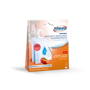 Ariasana Minifresh Sacchetti profumati Assorbiumidità, Energia fruttata (confezione 2 pezzi) Ariasana Minifresh Sacchetti profumati Assorbiumidità, Energia fruttata (confezione 2 pezzi)