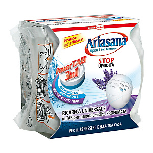Ariasana Ricarica universale per Kit Assorbiumidità Power Tab Micro Perla, Lavanda, 300 g Ariasana Ricarica universale per Kit Assorbiumidità Power Tab Micro Perla, Lavanda, 300 g