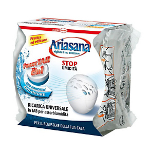 Ariasana Ricarica universale per Kit Assorbiumidità Power Micro Tab Perla Antiodore, 300 g Ariasana Ricarica universale per Kit Assorbiumidità Power Micro Tab Perla Antiodore, 300 g