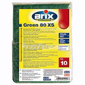 ARIX Fibra abrasiva Green 80 XS, Verde (confezione 10 pezzi)