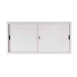 Armadi metallici bassi con ante scorrevoli - Colore grigio chiaro - Dimensioni cm 180 x 45 x 85 Armadi metallici bassi con ante scorrevoli - Colore grigio chiaro - Dimensioni cm 180 x 45 x 85