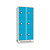 Armadio casellario 6 posti con ante forate blu 81x50x180 cm - 1