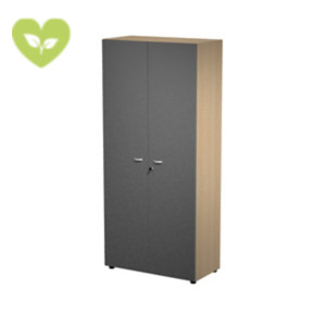 Armadio componibile alto, 2 ante battenti, 90 x 46 x 200 cm, Struttura Rovere, Ante Antracite Armadio componibile alto, 2 ante battenti, 90 x 46 x 200 cm, Struttura Rovere, Ante Antracite