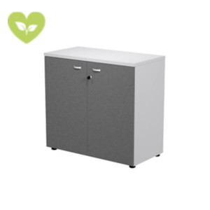 Armadio componibile basso, 2 ante battenti, 90 x 46 x 85 cm, Struttura Bianca, Ante Antracite Armadio componibile basso, 2 ante battenti, 90 x 46 x 85 cm, Struttura Bianca, Ante Antracite