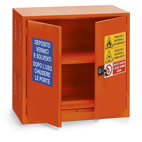 Armadio deposito liquidi infiammabili 2 ante 100 x 100 x 45 cm - 4