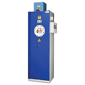 Armadio deposito per batterie al litio REI 90, 59,5 x 60 x 195 cm, Grigio/Blu