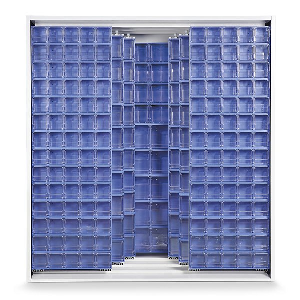 Armadio in lamiera elettrosaldata blu 1270 x 800 x 1950 mm con 224 cassetti - 8