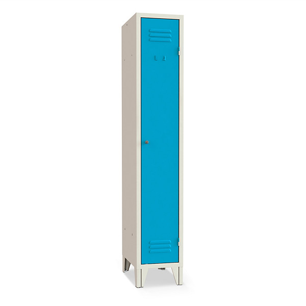 Armadio spogliatoio 1 posto blu 32 x 50 x 180 cm - 1