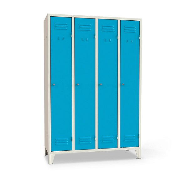 Armadio spogliatoio 2 posti blu 62 x 50 x 180 cm - 8