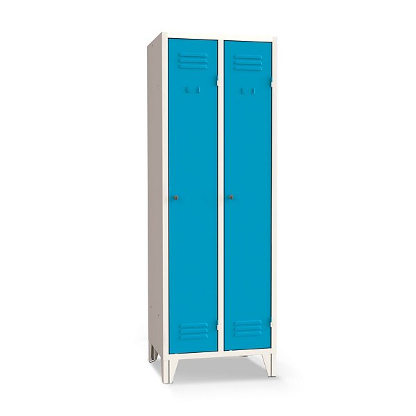 Armadio spogliatoio 2 posti blu 62 x 50 x 180 cm - 5