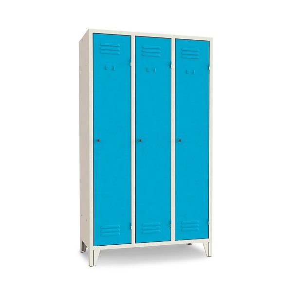 Armadio spogliatoio 2 posti blu 62 x 50 x 180 cm - 11