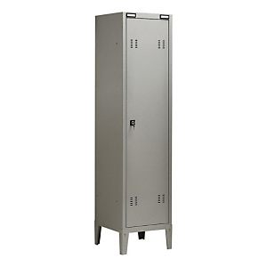 Armadio spogliatoio, Modello sporco/pulito, 1 porta/1 posto, 43 x 47 x 180 cm, Grigio chiaro Armadio spogliatoio, Modello sporco/pulito, 1 porta/1 posto, 43 x 47 x 180 cm, Grigio chiaro