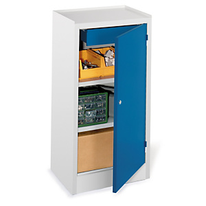 Armoire basse d'atelier basse 1 porte battante avec tiroir Armoire basse d'atelier basse 1 porte battante avec tiroir