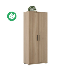 Armoire haute Osiris - L.80 x P.45 x H.194 cm - 2 portes - Chêne Bocage Armoire haute Osiris - L.80 x P.45 x H.194 cm - 2 portes - Chêne Bocage