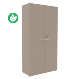 Armoire haute portes battantes L.100 x P.48 x H.203 cm - Argile Armoire haute portes battantes L.100 x P.48 x H.203 cm - Argile