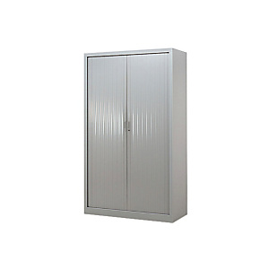 Armoire métal à rideaux - H.200 x L.120 cm - Corps Gris - Rideaux Gris Armoire métal à rideaux - H.200 x L.120 cm - Corps Gris - Rideaux Gris