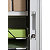 Armoire à rideaux EasyOffice métal et polystyrène - L. 110 x H. 104  cm - Corps Blanc  - Rideaux Vert - 3