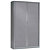 Armoire à rideaux métal monobloc Généric - H.198 x L.120 cm - Corps Aluminium - Rideaux Aluminium - 1