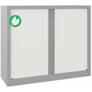 Armoire à rideaux métal monobloc Natura NF - H.100 x L.120 cm - Corps Aluminium - Rideaux Blanc Armoire à rideaux métal monobloc Natura NF - H.100 x L.120 cm - Corps Aluminium - Rideaux Blanc