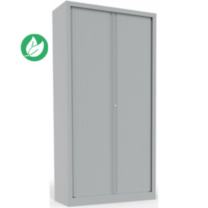 Armoire à rideaux métal monobloc Natura NF - H.198 x L.100 cm - Corps Aluminium - Rideaux Aluminium Armoire à rideaux métal monobloc Natura NF - H.198 x L.100 cm - Corps Aluminium - Rideaux Aluminium