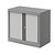 Armoire à rideaux métallique Confort+ Ht 70 x L.80 cm - corps Aluminium rideaux Blancs - 2