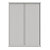 Armoire à rideaux métallique Confort+ maxi-largeur 140 x Ht 198 cm - corps Blanc rideaux Blancs - 1