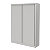 Armoire à rideaux métallique Confort+ maxi-largeur 140 x Ht 198 cm - corps Blanc rideaux Blancs - 2