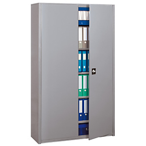 Armoire métal portes battantes Maxi Classtout H. 198 x L. 120 cm - corps Aluminium - portes Aluminiu