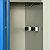 Armoire vestiaire d'entretien monobloc métallique double, portes bleues - 4