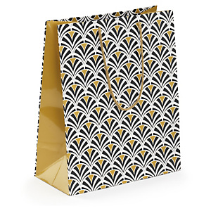 Art Deco Lackpapier-Tragetasche Art Deco Lackpapier-Tragetasche