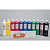 ART PLUS 12 flacons de 1 litre de gouache couleurs assorties avec 2 palettes offertes - 1