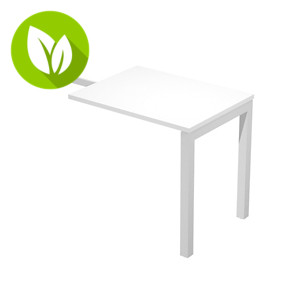 ARTEXPORT Ala mesa Friday, 80 x 60 cm, blanco/aluminio ARTEXPORT Ala mesa Friday, 80 x 60 cm, blanco/aluminio