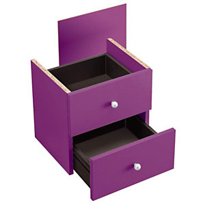 ARTEXPORT Cajones violeta Maxicolor, pack de 2