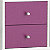 ARTEXPORT Cajones violeta Maxicolor, pack de 2 - 2