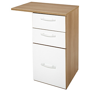 ARTEXPORT FLORENCE ITALY Cajonera altura mesa roble/blanco Zen ARTEXPORT FLORENCE ITALY Cajonera altura mesa roble/blanco Zen