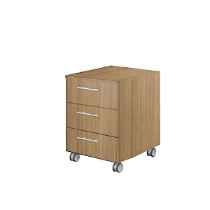 ARTEXPORT FLORENCE ITALY Cajonera Executive, 3 cajones, 41,8 x 52 x 61,5 cm, color nogal ARTEXPORT FLORENCE ITALY Cajonera Executive, 3 cajones, 41,8 x 52 x 61,5 cm, color nogal