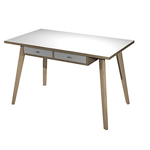 ARTEXPORT FLORENCE ITALY Escritorio Colección Desk, 120 x 60 x 74,4 cm, pata de madera, blanco / roble ARTEXPORT FLORENCE ITALY Escritorio Colección Desk, 120 x 60 x 74,4 cm, pata de madera, blanco / roble