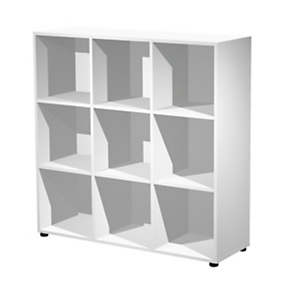 ARTEXPORT FLORENCE ITALY Estantería modular Woody, 9 compartimentos, 119 x 40 x 121,6 cm, color blanco ARTEXPORT FLORENCE ITALY Estantería modular Woody, 9 compartimentos, 119 x 40 x 121,6 cm, color blanco